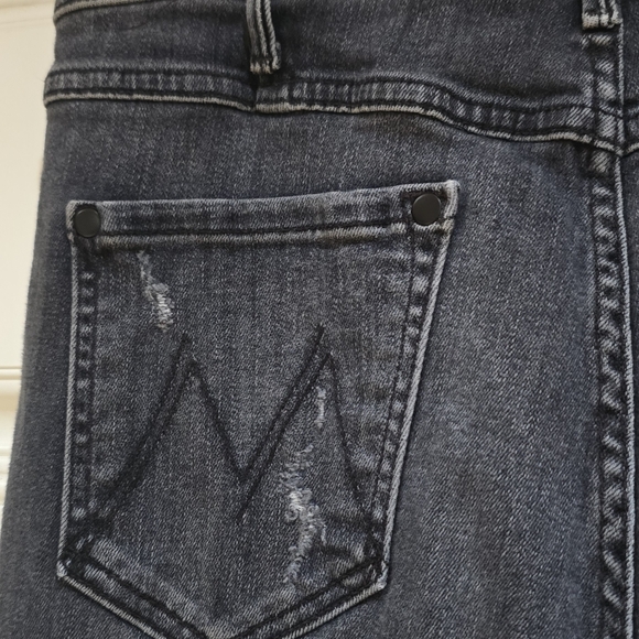 Mother Black Cropped Jeans - Picture 7 of 15